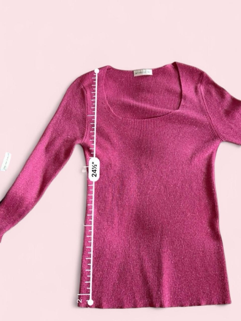Etro Fuchsia Ribbed Knit Top - Picture 5 of 7